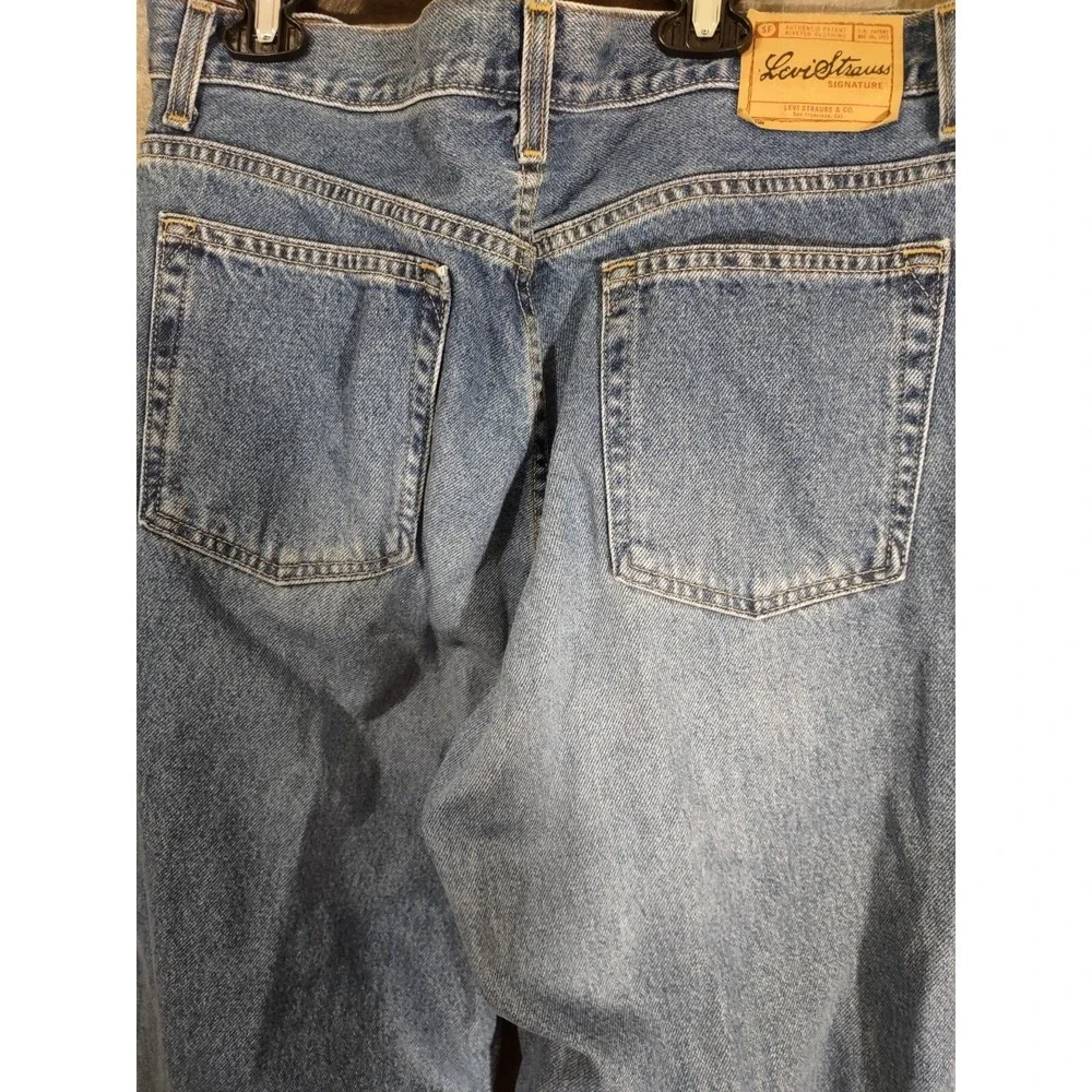 Levi Strauss Signature Jeans Missy 18 Short Relaxed‎ Fit Blue Y2K Retro Denim